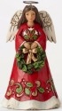 Jim Shore 4053820 Pint Angel w Wreath Figurine