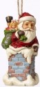 Jim Shore 4053829 Santa in Chimney Ornament