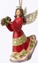 Jim Shore 4053843 Holly Angel Ornament