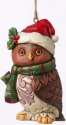Jim Shore 4053848 Christmas Owl Mini Ornament