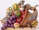 Jim Shore 4053855 Cornucopia w Animal Figurine