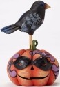 Jim Shore 4053868 Pumpkin w Crow Mini Figurine