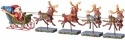 Jim Shore 4055048 Set 5 Santa In Slei Figurine