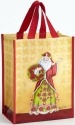 Jim Shore 4055065 PP Bag Poinsettia Santa