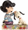 Jim Shore Peanuts 4055660 Lucy Petting Snoopy