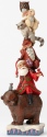 Jim Shore 4055683 Stacked Santa Figurine