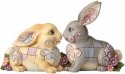 Jim Shore 4056940 Two Sitting Bunnies Figurine