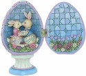 Jim Shore 4056946 Hinged Egg Bunnies Figurine