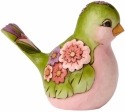Jim Shore 4056960 Green Flowers Bird Figurine