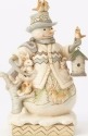 Jim Shore 4058734 Woodland Snowman w Bird