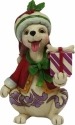 Jim Shore 4058809 Christmas Dog w Gift Figurine