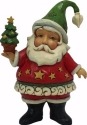 Jim Shore 4058810 Santa with Tree Mini