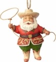 Jim Shore 4058817 Cowboy Santa Ornament