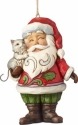 Jim Shore 4058824 Santa with Cat