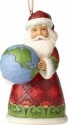 Jim Shore 4058826 Santa Holding Globe