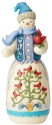 Jim Shore 4059914 Snowman and Cardinal Statue