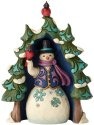 Jim Shore 4060313 Snowman and Tree Mini Set