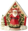 Jim Shore 4060314 Santa and Toyshop Mini Figurines