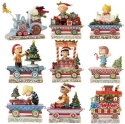 Jim Shore Peanuts 4063413 Set of 9 Peanuts Train Figurines