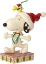 Jim Shore Peanuts 6000985 Snoopy and Woodstock with Jingle Bells