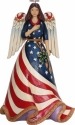 Jim Shore 6001084 Patriotic Angel Figurine