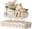 Jim Shore 6001410 Woodland Santa in Sleigh Figurine