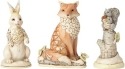 Jim Shore 6001414 Set of 3 Woodland Animals Figurines