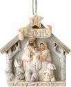 Jim Shore 6001417 Woodland Nativity Dated Ornament