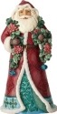 Jim Shore 6001420 Wonderland Santa Garland Figurine