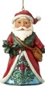 Jim Shore 6001424 Wonderland Santa Garland Ornament