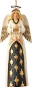 Jim Shore 6001440 Black and Gold Praying Angel Ornament