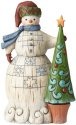 Jim Shore 6001446 Snowman Tree