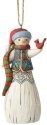 Jim Shore 6001453 Snowman Cardinal Ornament