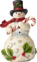 Jim Shore 6001477 Snowman Candy Cane Figurine