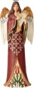 Jim Shore 6001486 Tall Narrow Angel and Harp Figurine