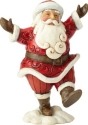 Jim Shore 6001490 Joyful Walking Santa Figurine