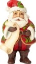 Jim Shore 6001495 Mini Santa Holding List