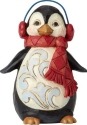 Jim Shore 6001499 Penguin Ear Muffs Figurine