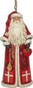 Jim Shore 6001510 Danish Santa Ornament