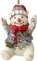 Jim Shore 6001513 Sitting Snowman Ornament