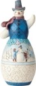 Jim Shore 6001523 Snowman Winter Scene Statue