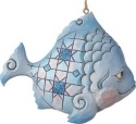 Jim Shore 6001534 Coastal Fish Ornament