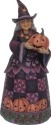 Jim Shore 6001547 Witch and Pumpkin Figurine