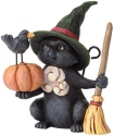 Jim Shore 6001551 Black Cat Witch Mini Figurine