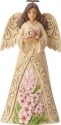 Jim Shore 6001569 Monthly Angel August Figurine