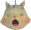 Jim Shore 6001602 White Cat Birdhouse