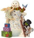 Jim Shore 6002728 Snowman with Woodland Animals