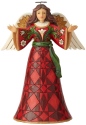 Jim Shore 6002733 Burgundy and Gold Angel Figurine