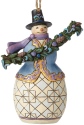 Jim Shore 6002735 Snowman Evergreen Garland Ornament