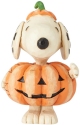 Jim Shore 6002777 Mini Snoopy Pumpkin Figurine